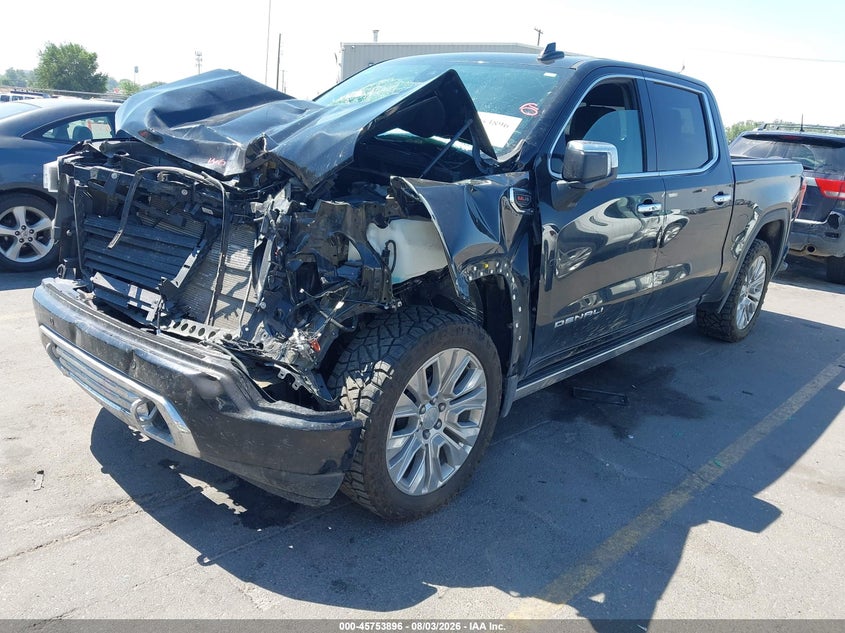 Vin: 3gtu9fel2mg127427, lot: 46252618, gmc sierra 1500 4wd  short box denali 20212