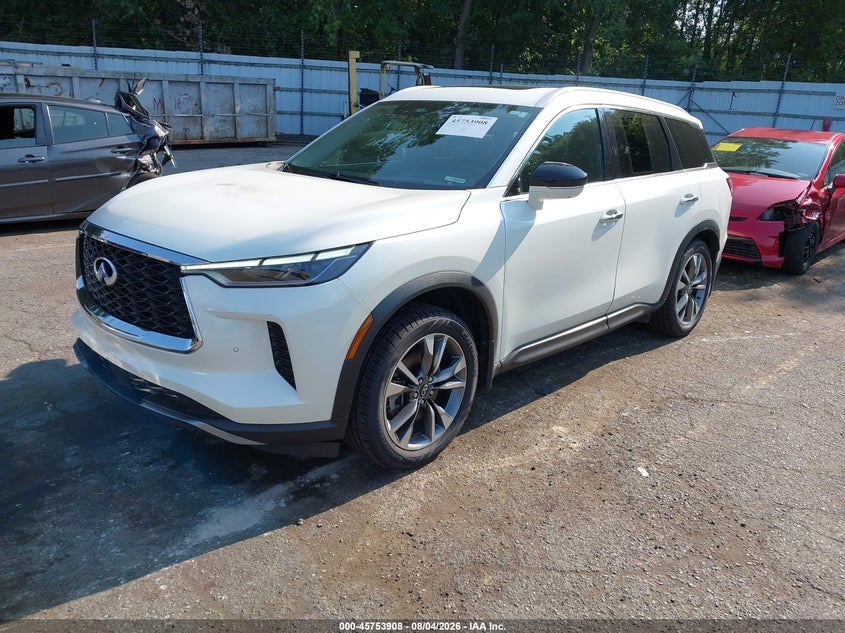 Vin: 5n1dl1fs5nc330256, lot: 46252630, infiniti qx60 luxe awd 20222