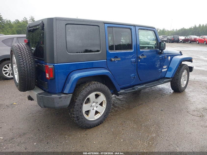Vin: 1j4ha5h10al182268, lot: 46252680, jeep wrangler unlimited sahara 20104