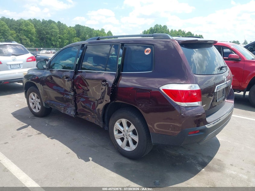 Vin: 5tdza3eh9cs028773, lot: 46252697, toyota highlander se 20123