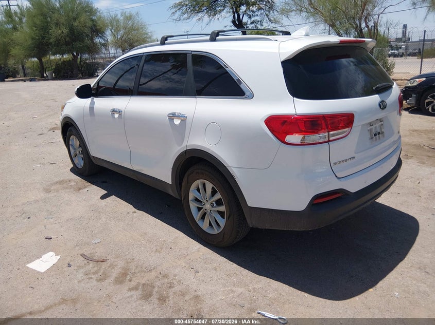 Vin: 5xypg4a52gg157092, lot: 46252769, kia sorento 3.3l lx 20163