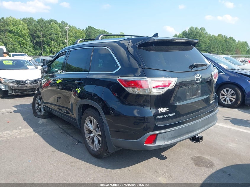 Vin: 5tdjkrfh3es058172, lot: 46252785, toyota highlander xle v6 20143