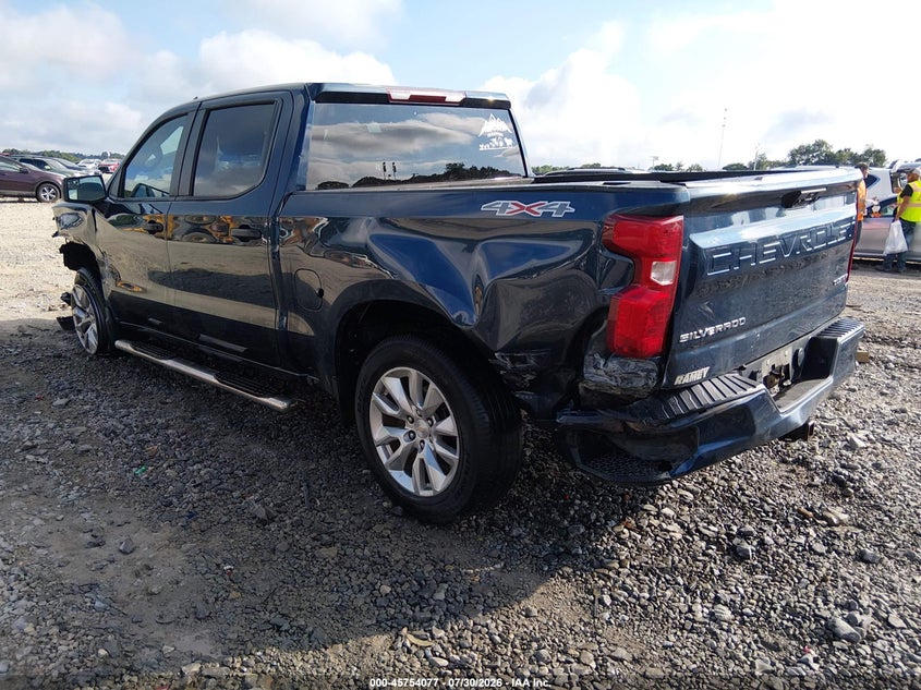 Vin: 1gcpdbekxpz150826, lot: 46252799, chevrolet silverado 1500 4wd  short bed custom 20233