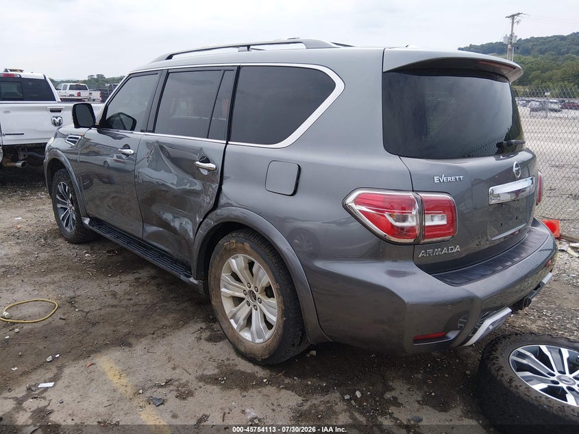 Vin: jn8ay2nd6h9005736, lot: 46252835, nissan armada sl 20173