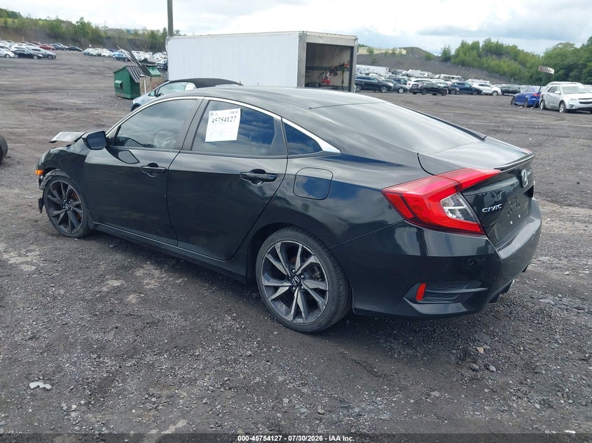 Vin: 2hgfc2f80kh595099, lot: 46252849, honda civic sport 20193