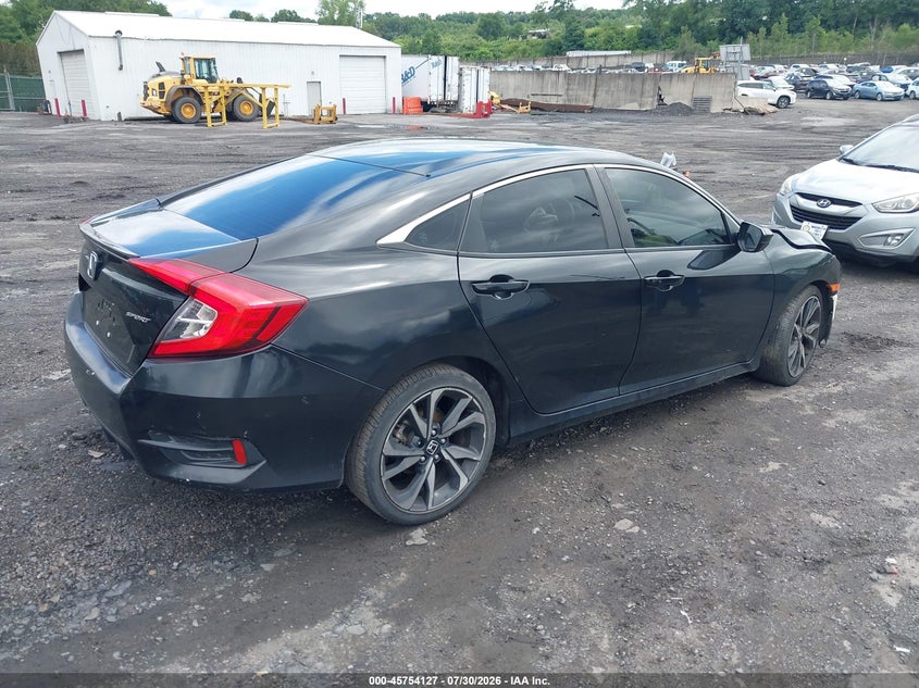 Vin: 2hgfc2f80kh595099, lot: 46252849, honda civic sport 20194