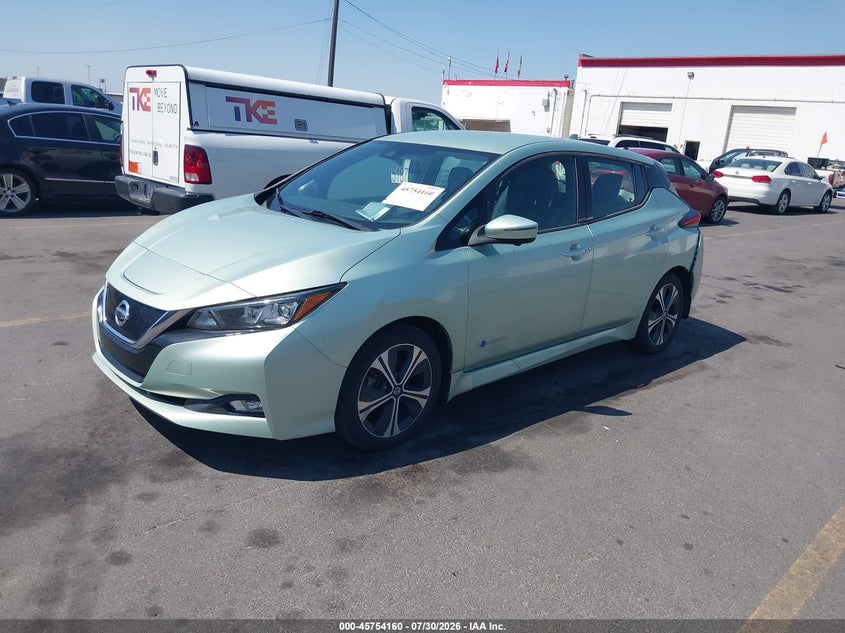 Vin: 1n4az1cp4jc309789, lot: 46252882, nissan leaf sl 20182