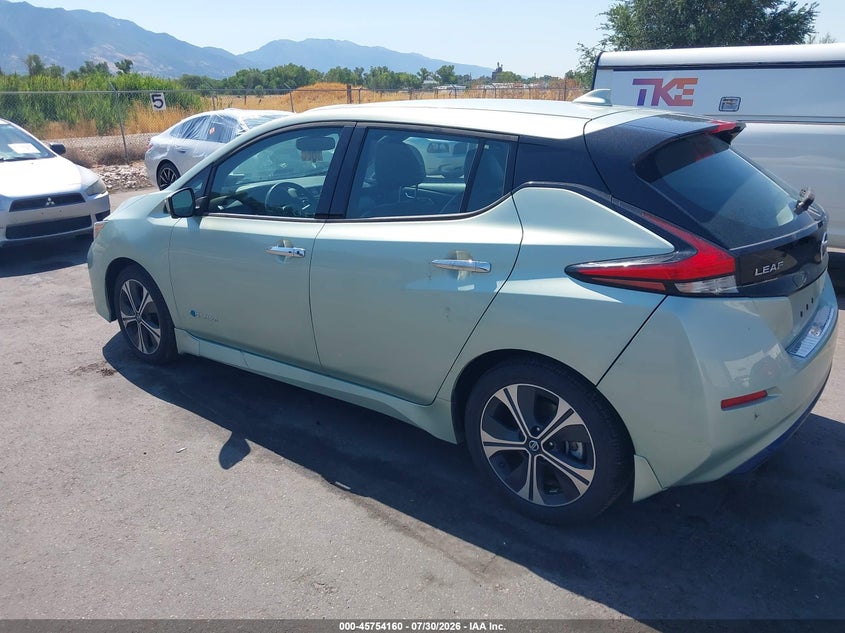 Vin: 1n4az1cp4jc309789, lot: 46252882, nissan leaf sl 20183