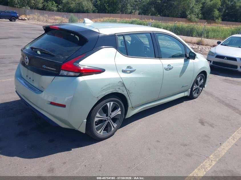Vin: 1n4az1cp4jc309789, lot: 46252882, nissan leaf sl 20184