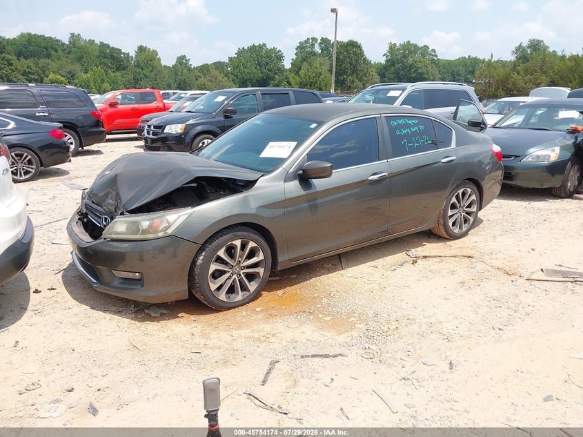 Vin: 1hgcr2f59fa122412, lot: 46252896, honda accord sport 20152