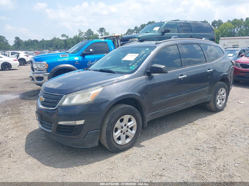 Vin: 1gnkrfed5dj170567, lot: 46252917, chevrolet traverse ls 20132
