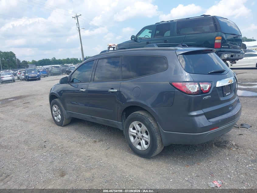 Vin: 1gnkrfed5dj170567, lot: 46252917, chevrolet traverse ls 20133