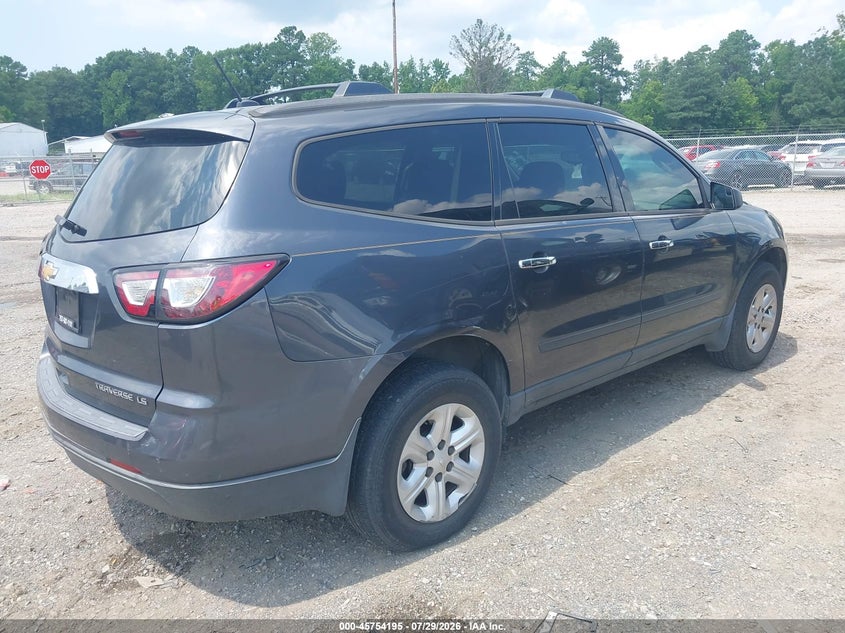 Vin: 1gnkrfed5dj170567, lot: 46252917, chevrolet traverse ls 20134