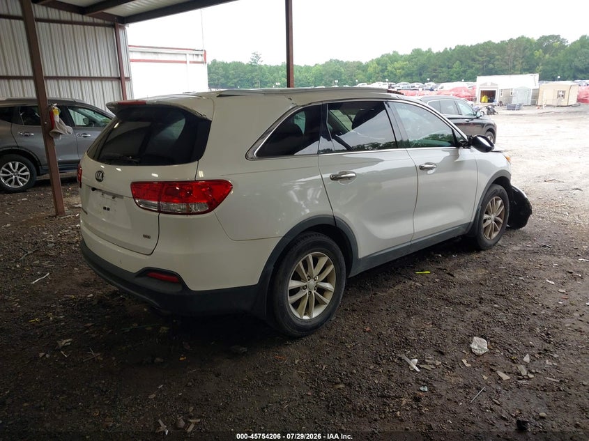 Vin: 5xypg4a37gg064356, lot: 46252928, kia sorento 2.4l lx 20164