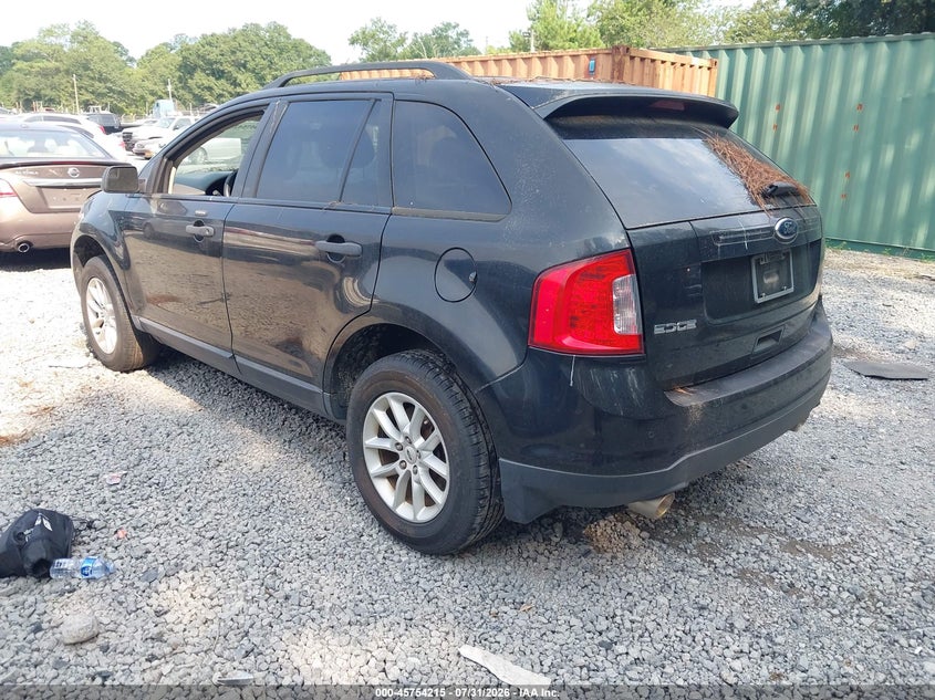 Vin: 2fmdk3gc9dbb04550, lot: 46252937, ford edge se 20133