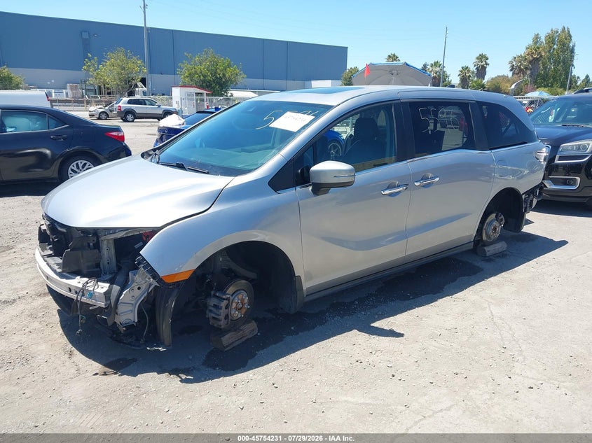 Vin: 5fnrl6h7xlb015596, lot: 46252953, honda odyssey ex-l/ex-l w/navi   res 20202