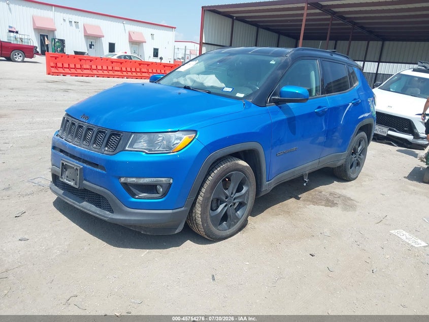Vin: 3c4njcbb3mt505770, lot: 46252998, jeep compass altitude fwd 20212