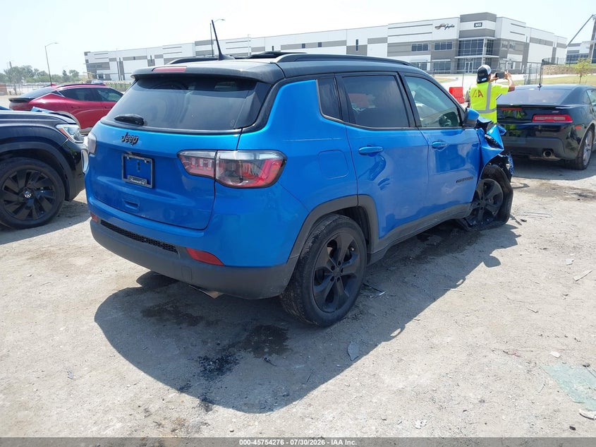 Vin: 3c4njcbb3mt505770, lot: 46252998, jeep compass altitude fwd 20214