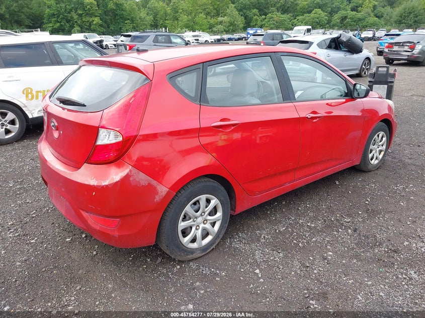 Vin: kmhct5ae2cu032923, lot: 46252999, hyundai accent gs 20124