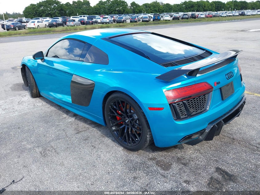Vin: wuaeaafx8j7900475, lot: 46253006, audi r8 5.2 v10 20183