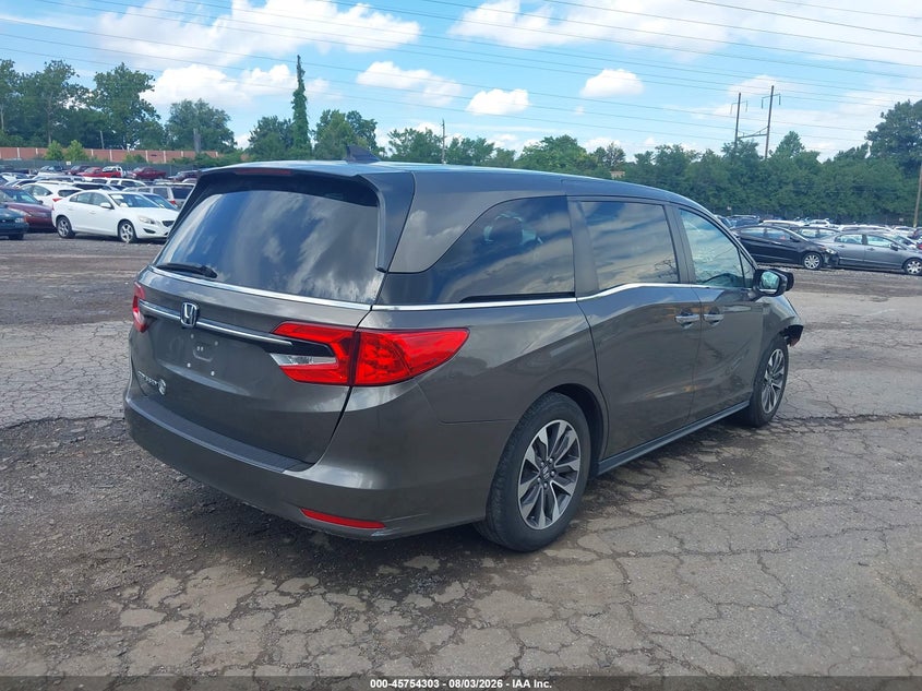 Vin: 5fnrl6h76nb020524, lot: 46253025, honda odyssey ex-l 20224
