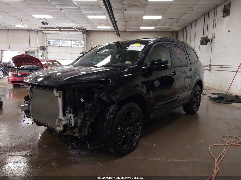 Vin: 5fnyf6h76mb021660, lot: 46253029, honda pilot awd black edition 20212