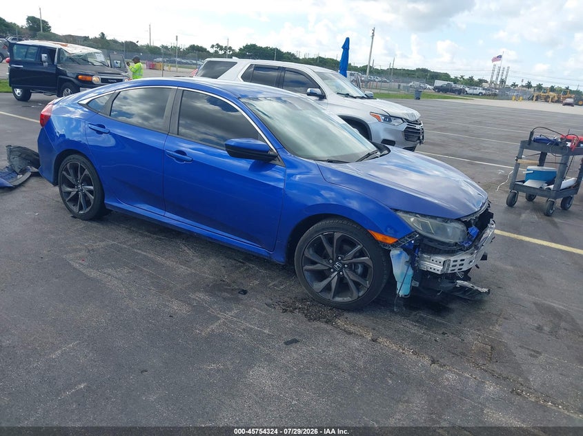 Vin: 19xfc2f80le020772, lot: 46253046, honda civic sport 2020 img_1