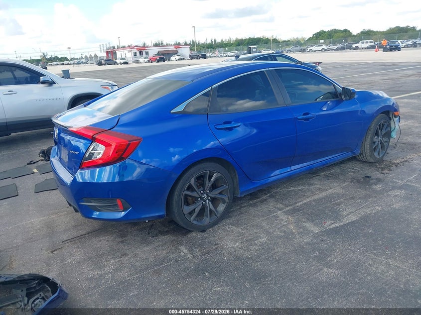 Vin: 19xfc2f80le020772, lot: 46253046, honda civic sport 20204