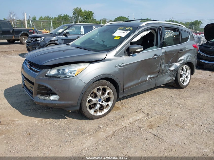 Vin: 1fmcu9j91eub04494, lot: 46253114, ford escape titanium 20142