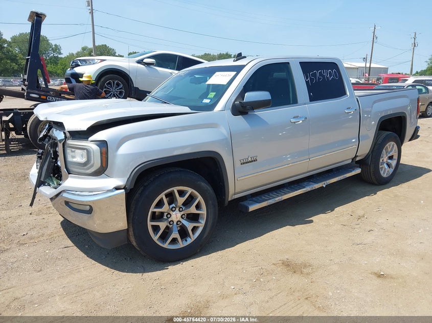 Vin: 3gtp1necxgg338345, lot: 46253142, gmc sierra 1500 slt 20162