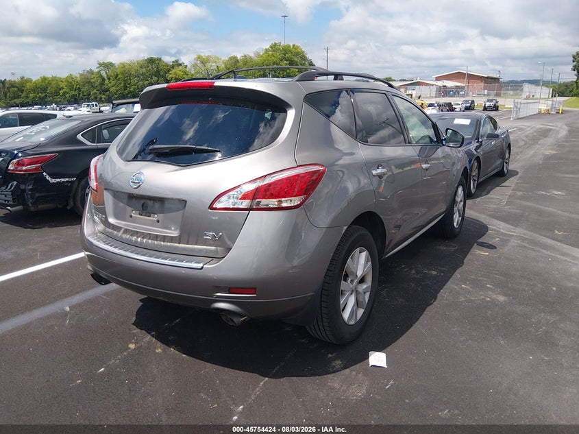 Vin: jn8az1mu1cw104757, lot: 46253146, nissan murano sv 20124