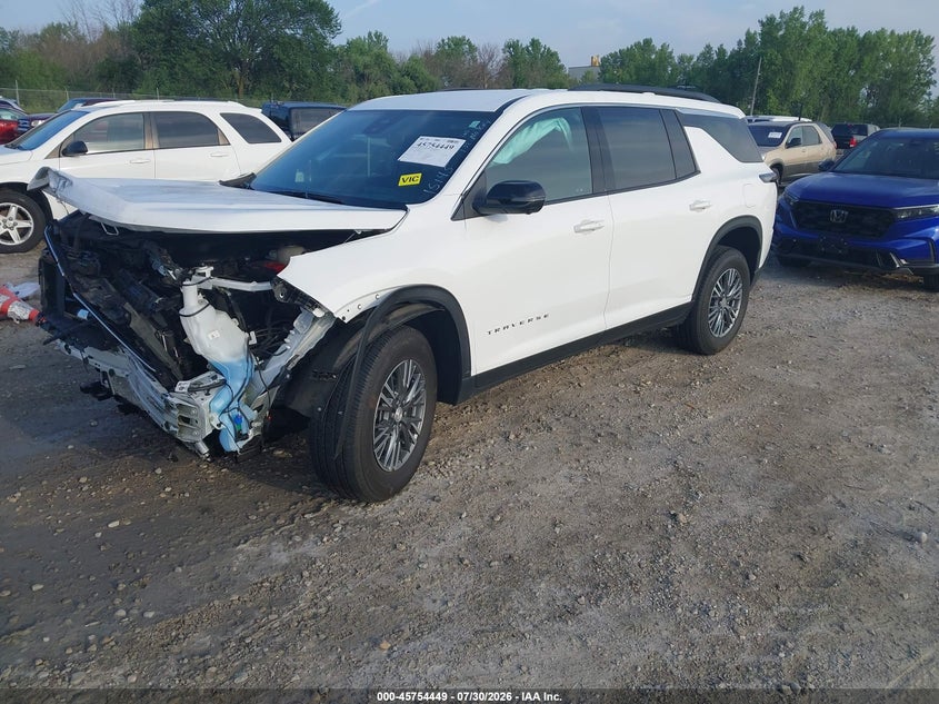 Vin: 1gnergks7rj189571, lot: 46253171, chevrolet traverse fwd lt 20242