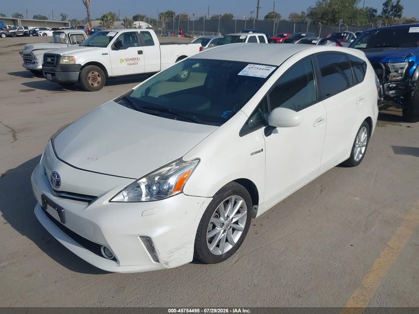 Vin: jtdzn3eu0c3166446, lot: 46253220, toyota prius v five 20122