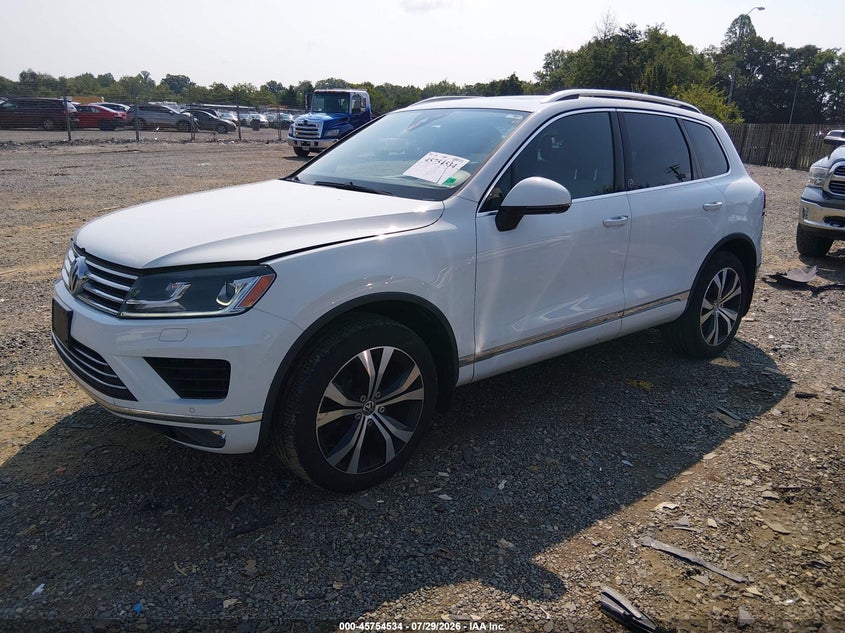 Vin: wvgrf7bp6hd003042, lot: 46253256, volkswagen touareg v6 wolfsburg edition 20172