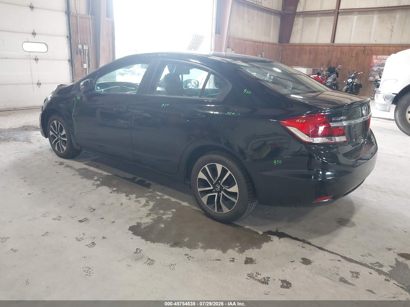 Vin: 19xfb2f89fe243951, lot: 46253260, honda civic ex 20153