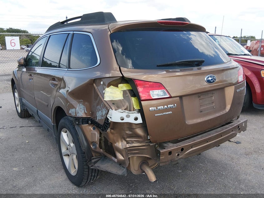 Vin: 4s4brcbc6d3303548, lot: 46253264, subaru outback 2.5i premium 20133