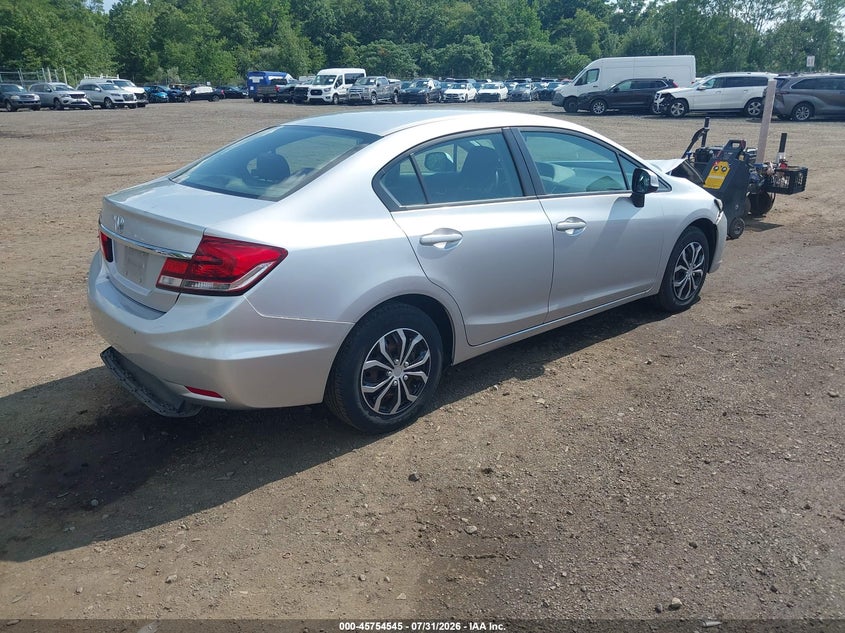 Vin: 19xfb2f5xde219144, lot: 46253267, honda civic lx 20134