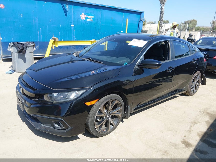 Vin: 2hgfc2f80kh551832, lot: 46253294, honda civic sport 20192