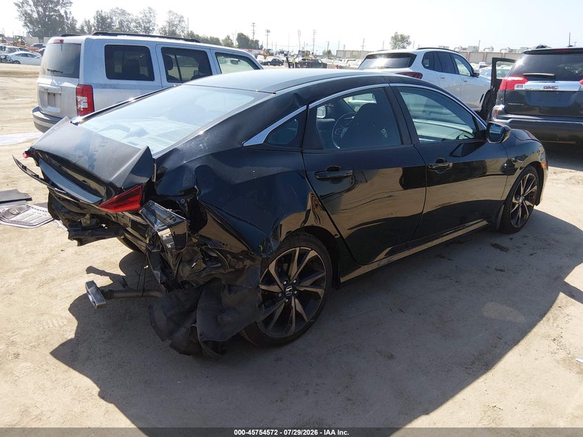 Vin: 2hgfc2f80kh551832, lot: 46253294, honda civic sport 20194
