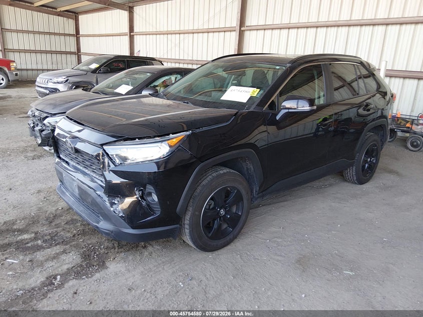 Vin: 2t3p1rfv4kc017967, lot: 46253302, toyota rav4 xle 20192