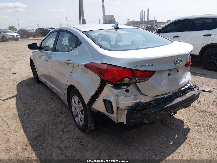 Vin: 5npdh4ae3gh750856, lot: 46253308, hyundai elantra se 20163