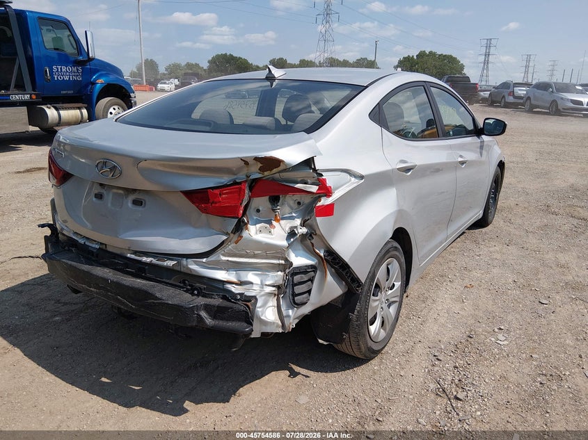 Vin: 5npdh4ae3gh750856, lot: 46253308, hyundai elantra se 20164