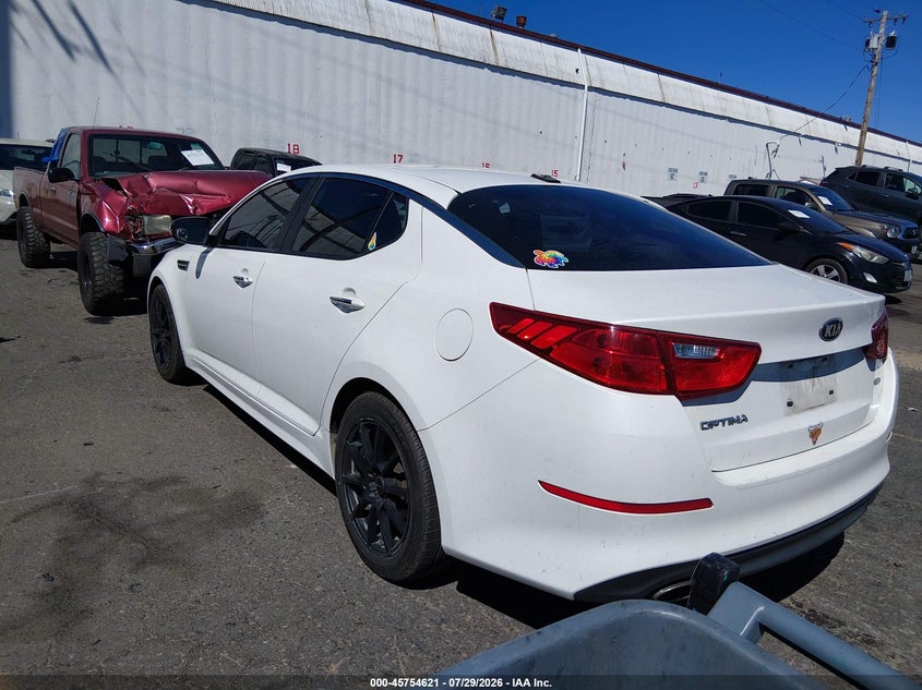 Vin: knagm4a79f5614513, lot: 46253343, kia optima lx 20153