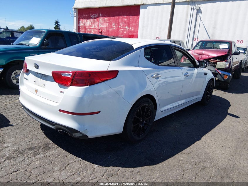 Vin: knagm4a79f5614513, lot: 46253343, kia optima lx 20154