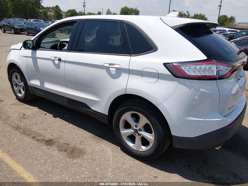 Vin: 2fmpk3g91jbb73262, lot: 46253389, ford edge se 20183