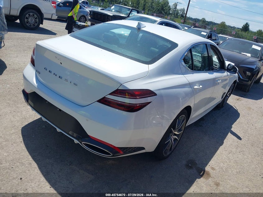 Vin: kmtg14sc2tu167646, lot: 46253392, genesis g70 2.5t rwd 20264