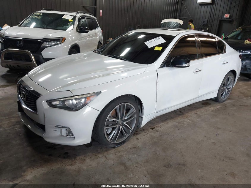 Vin: jn1ev7ar4gm343185, lot: 46253470, infiniti q50 3.0t sport 20162