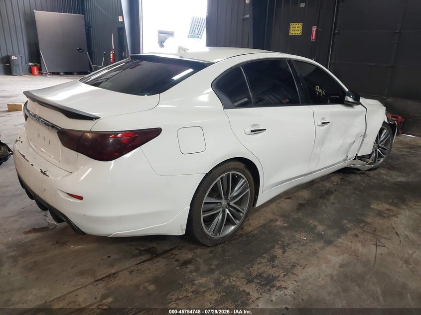 Vin: jn1ev7ar4gm343185, lot: 46253470, infiniti q50 3.0t sport 20164