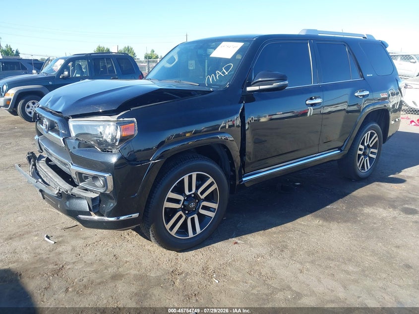 Vin: jtebu5jr9g5312057, lot: 46253471, toyota 4runner limited 20162