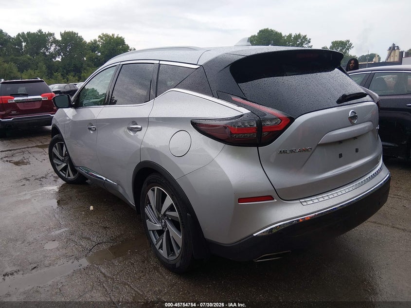Vin: 5n1az2cs7ln131903, lot: 46253476, nissan murano sl intelligent awd 20203